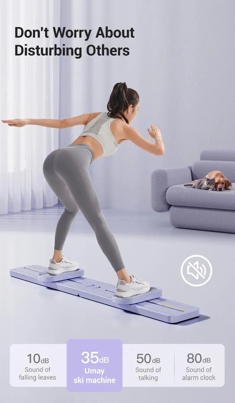 "Foldable 3 - in - 1 Ski Trainer: Leg, Pelvic & Hip Strengthener for Postpartum Women, Home Gym Equipment" - silverfoxgoods
